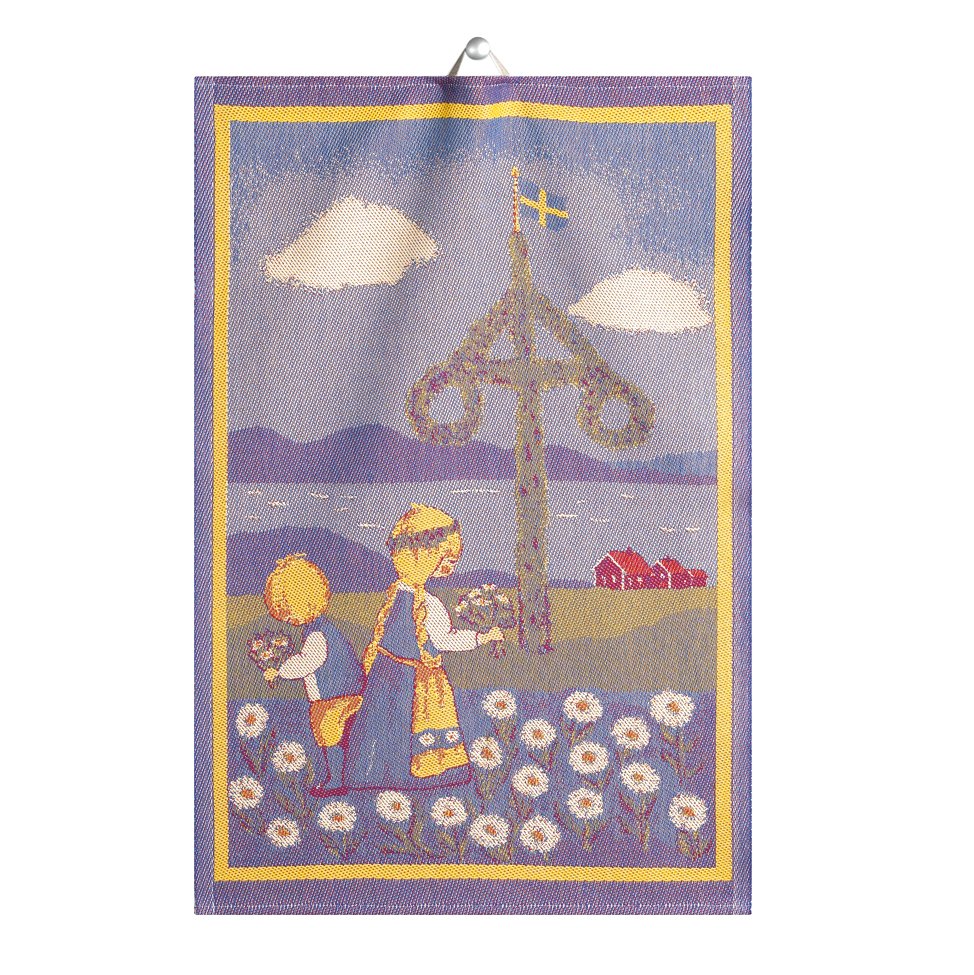 Ekelund Linneväveri Svensk Sommar kitchen towel 35x50 cm