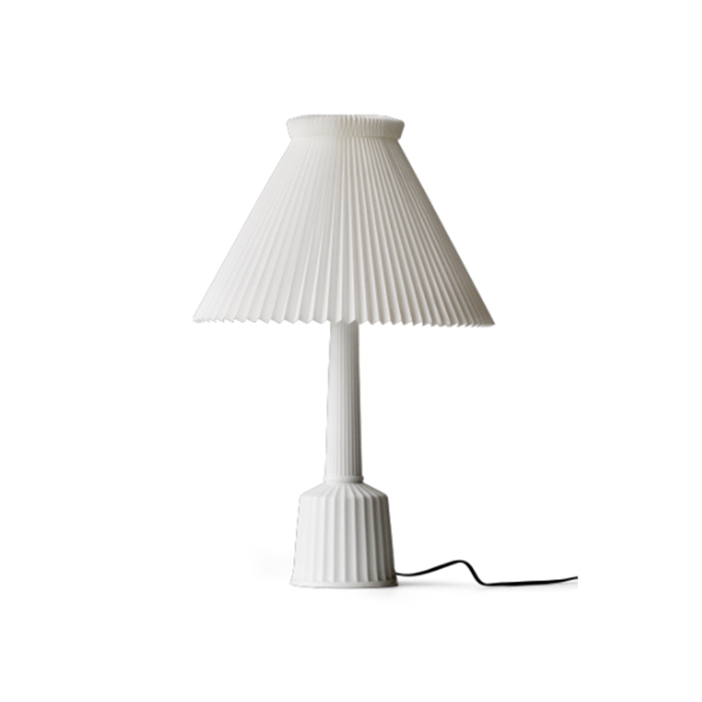 Lyngby Porcelæn Esben klint bordslampa vit, h.65 cm