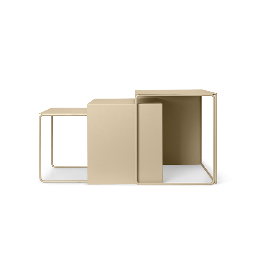 ferm LIVING Cluster Ausziehtisch Cashmere, 3-Teile