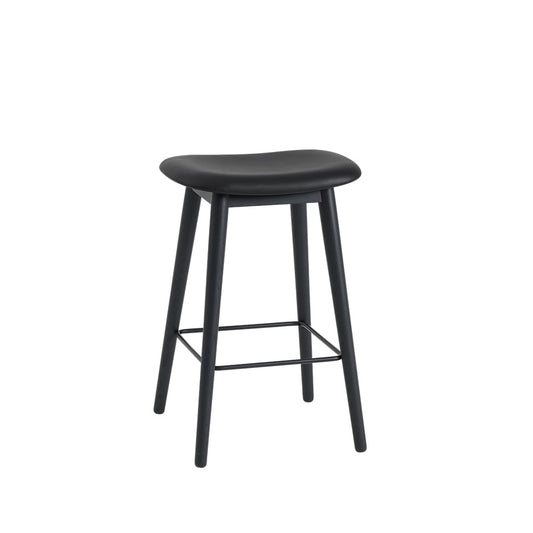 Muuto Fiber counter stool barpall 65 cm Black-anthracite black