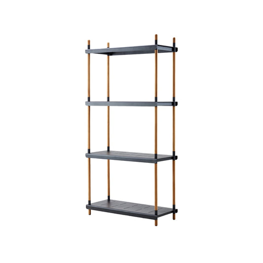 Cane-line Frame hyllsystem Lava grey, komplett, teak