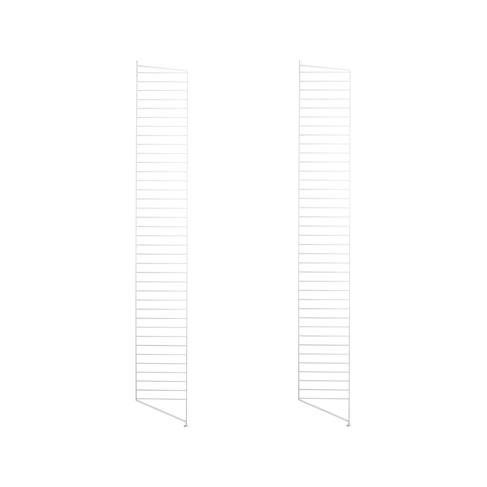 String String Bodenleiter Weiß, 200x30 cm, 2er-Pack