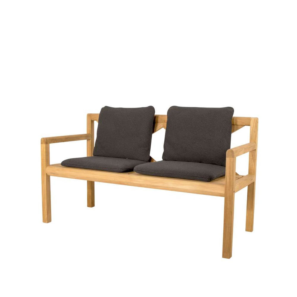 Cane-line Grace 2-Sitzer Bank Dark Grey, Teak