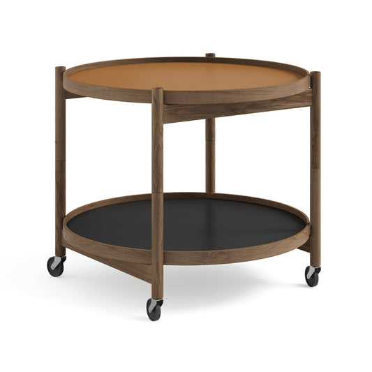 Brdr. Krüger Bølling Tray Table model 60 Servierwagen Clay, Eichengestell rauch geölt