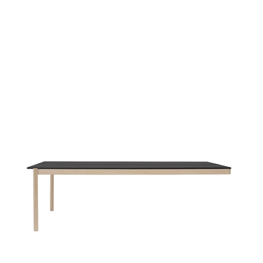 Muuto Linear System End Module Tisch Black-Oak 240 x 142cm