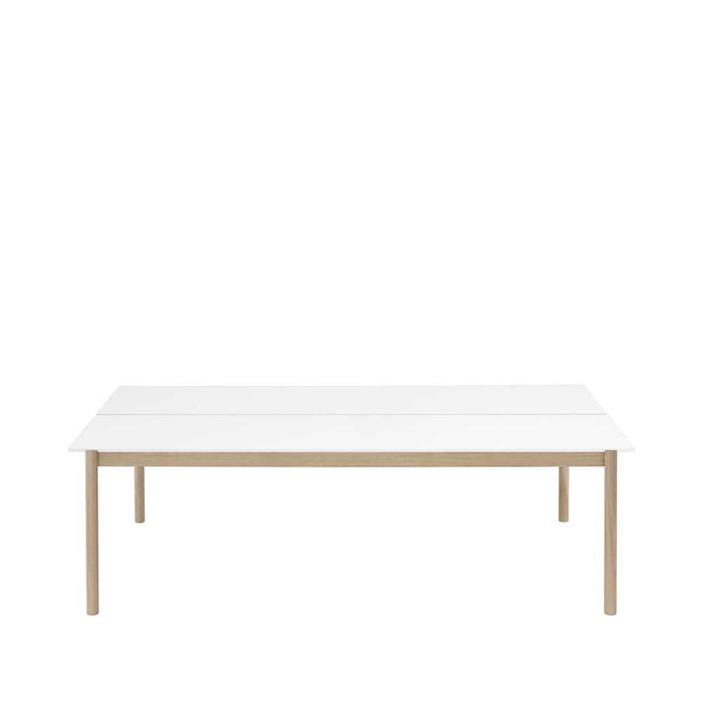 Muuto Linear System Tisch White laminate-White ABS-Oak