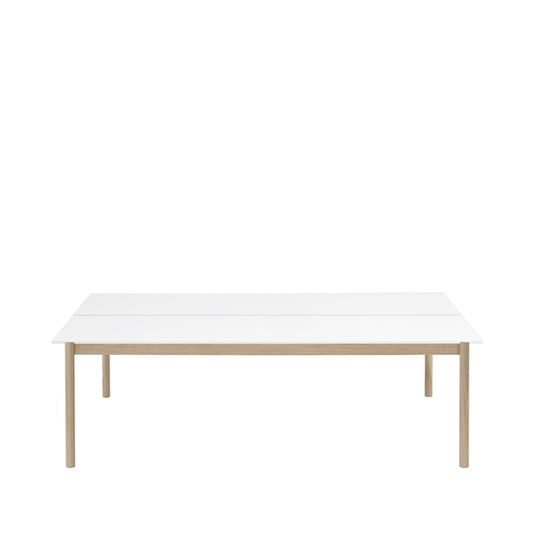 Muuto Linear System Tisch White laminate-White ABS-Oak