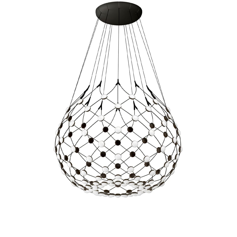 Luceplan Mesh Wireless taklampa svart, medium