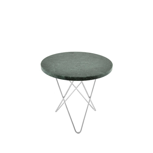 OX Denmarq Mini O Table Beistelltisch Marmor indio, Edelstahlgestell