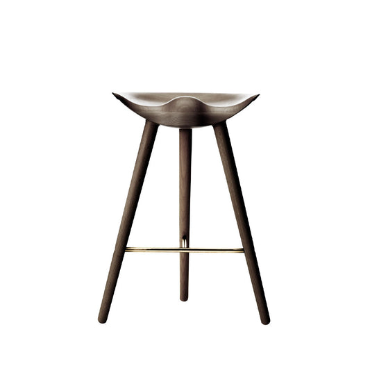 Audo Copenhagen ML 42 Barhocker Brown oiled oak, brass