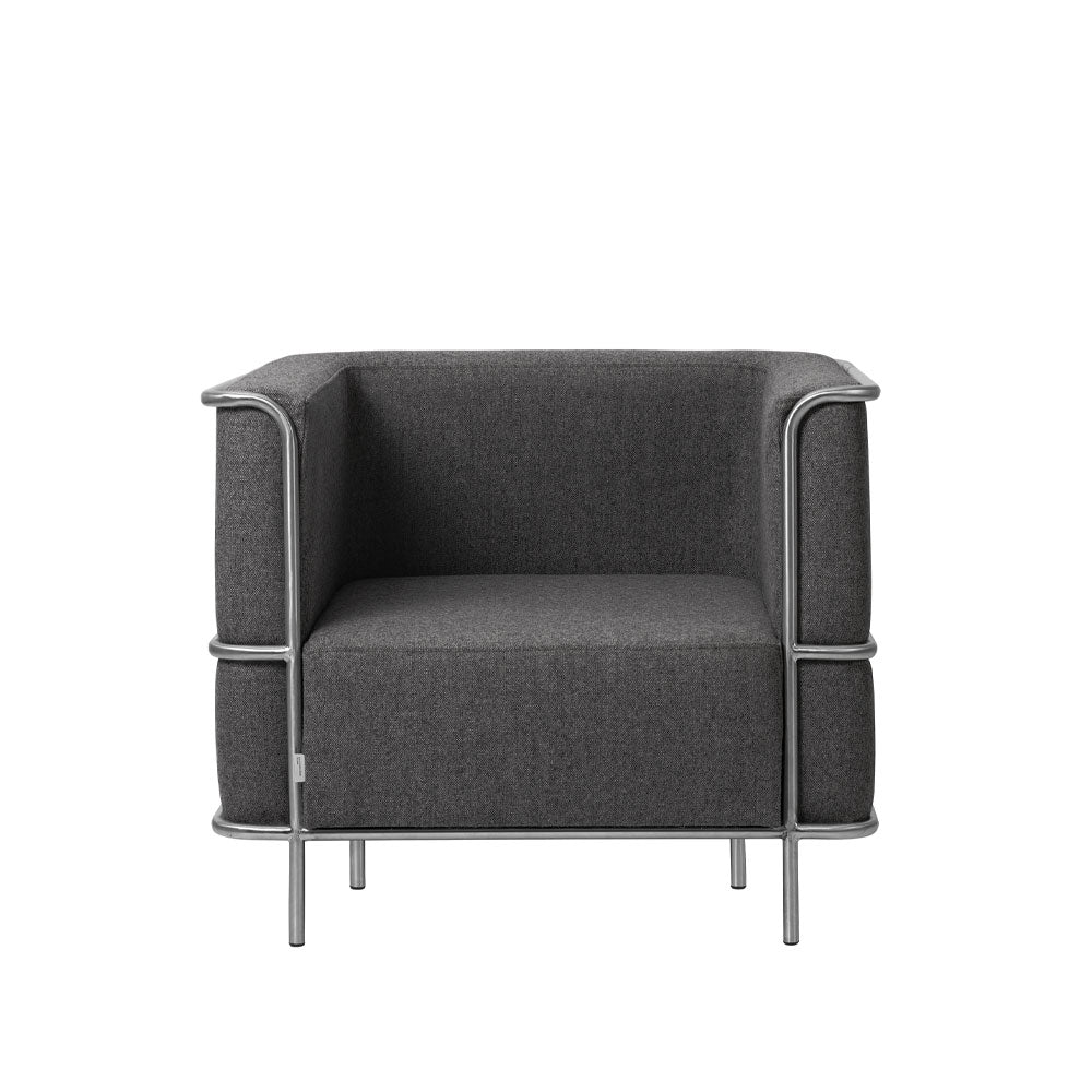 Kristina Dam Studio Modernist Loungesessel Stoff everest col.601/2 grey