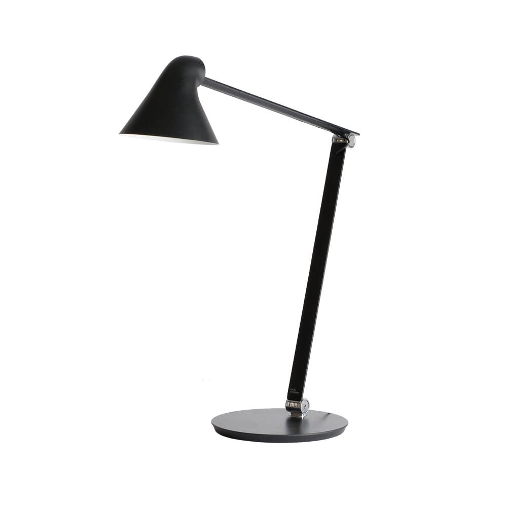 Louis Poulsen NJP skrivbordslampa Svart, fotplatta, 3000k