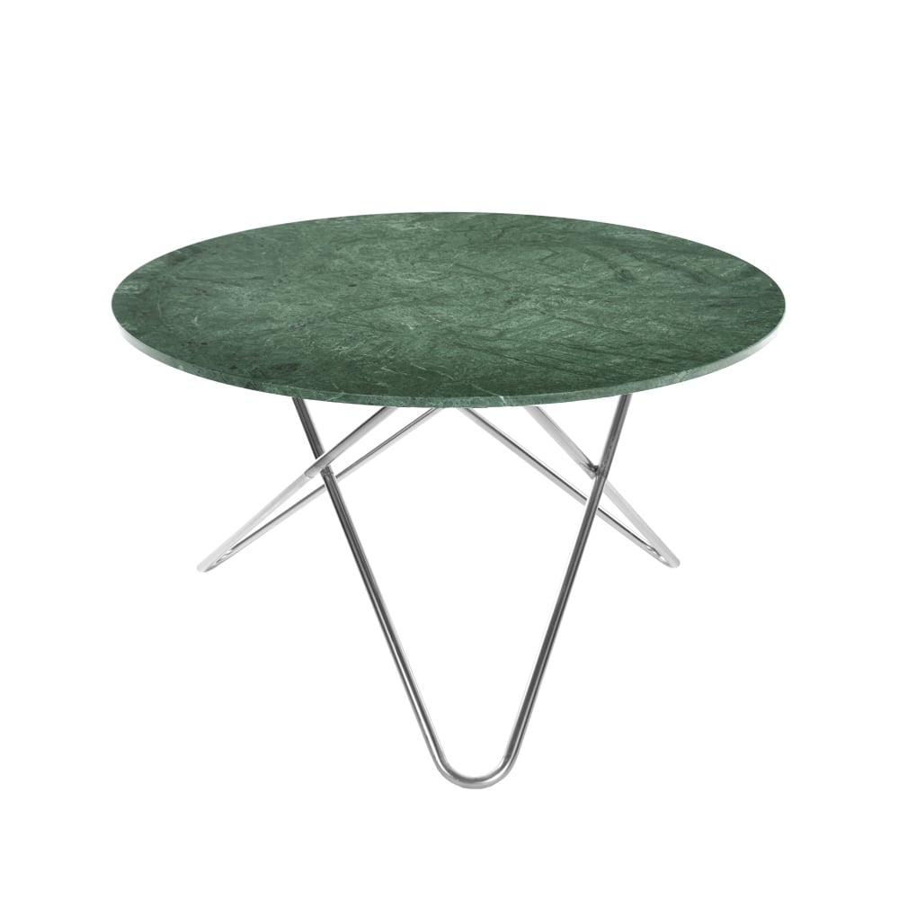 OX Denmarq Big O Table Esstisch Marmor indio, Edelstahlgestell