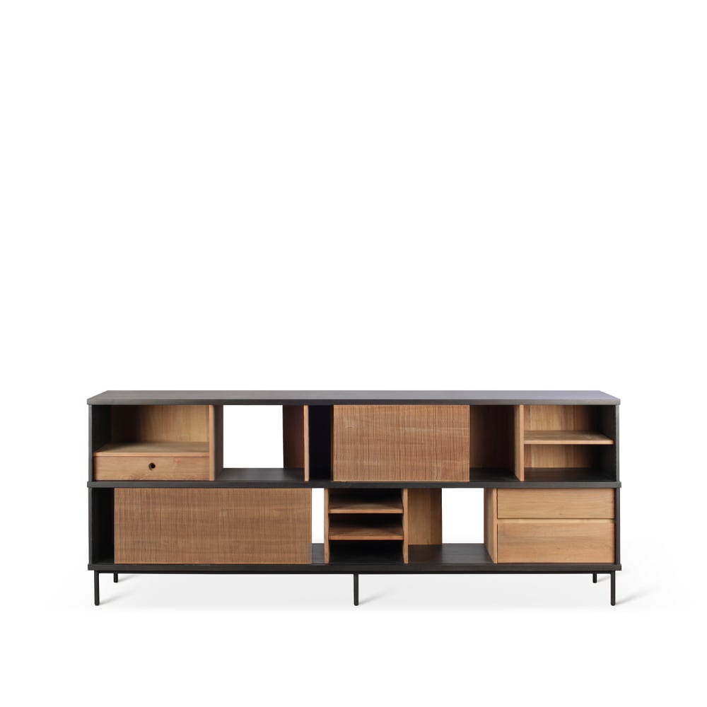 Ethnicraft Oscar sideboard Teak 2 skjutdörrar 3 lådor