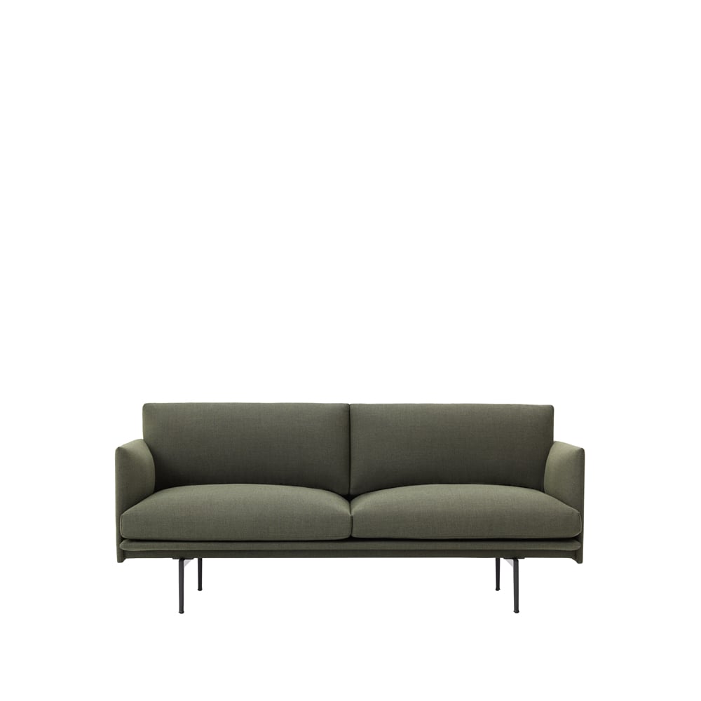 Muuto Outline soffa 2-sits Fiord 961-Green