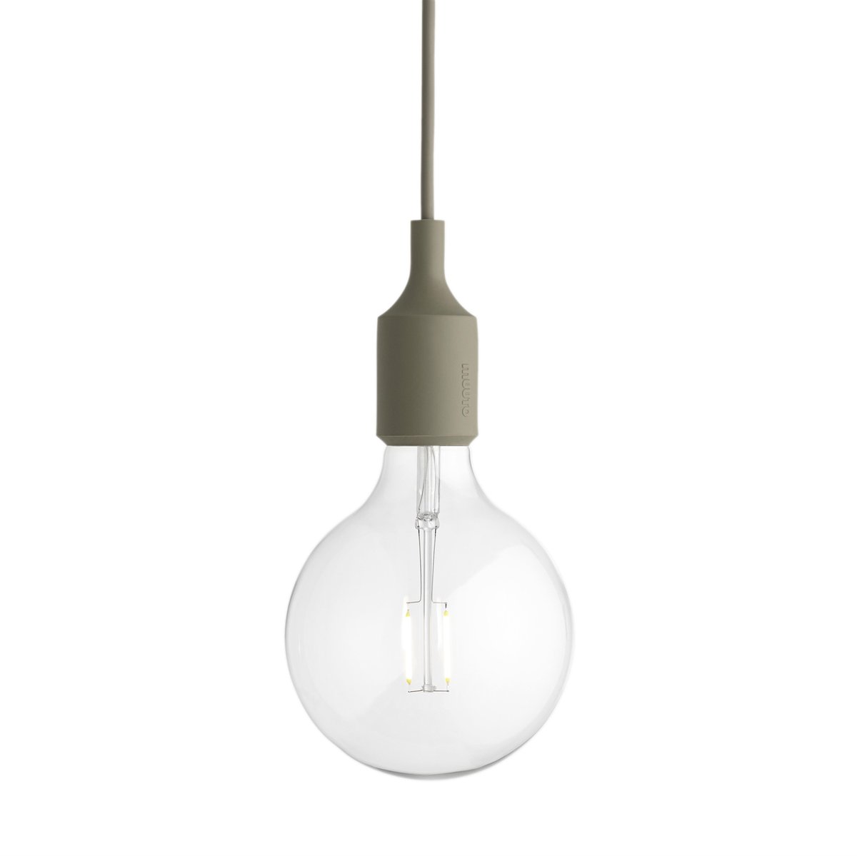 Muuto E 27 Lamp Pendelleuchte Olivgrün