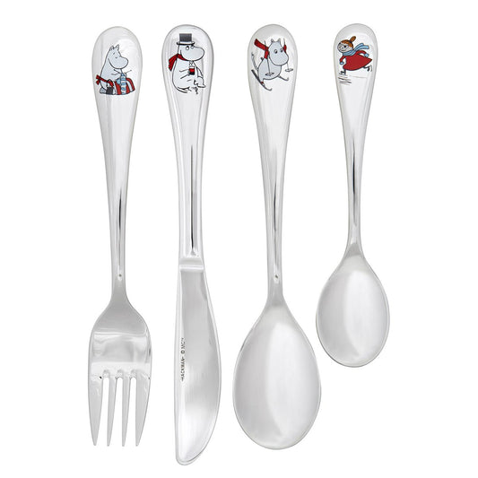 Hackman Moomin cutlery childrens set 4-pack winter