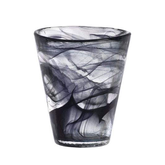 Kosta Boda Mine Glas Schwarz