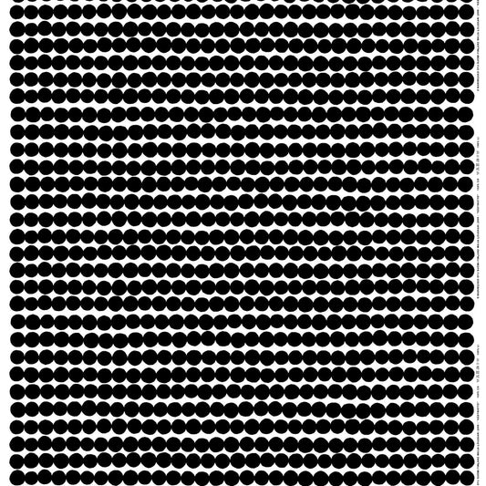 Marimekko Räsymatto fabric black-white