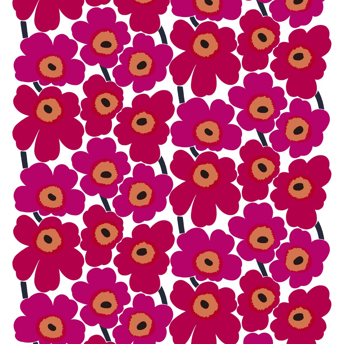 Marimekko Pieni Unikko Wachstuch Rot