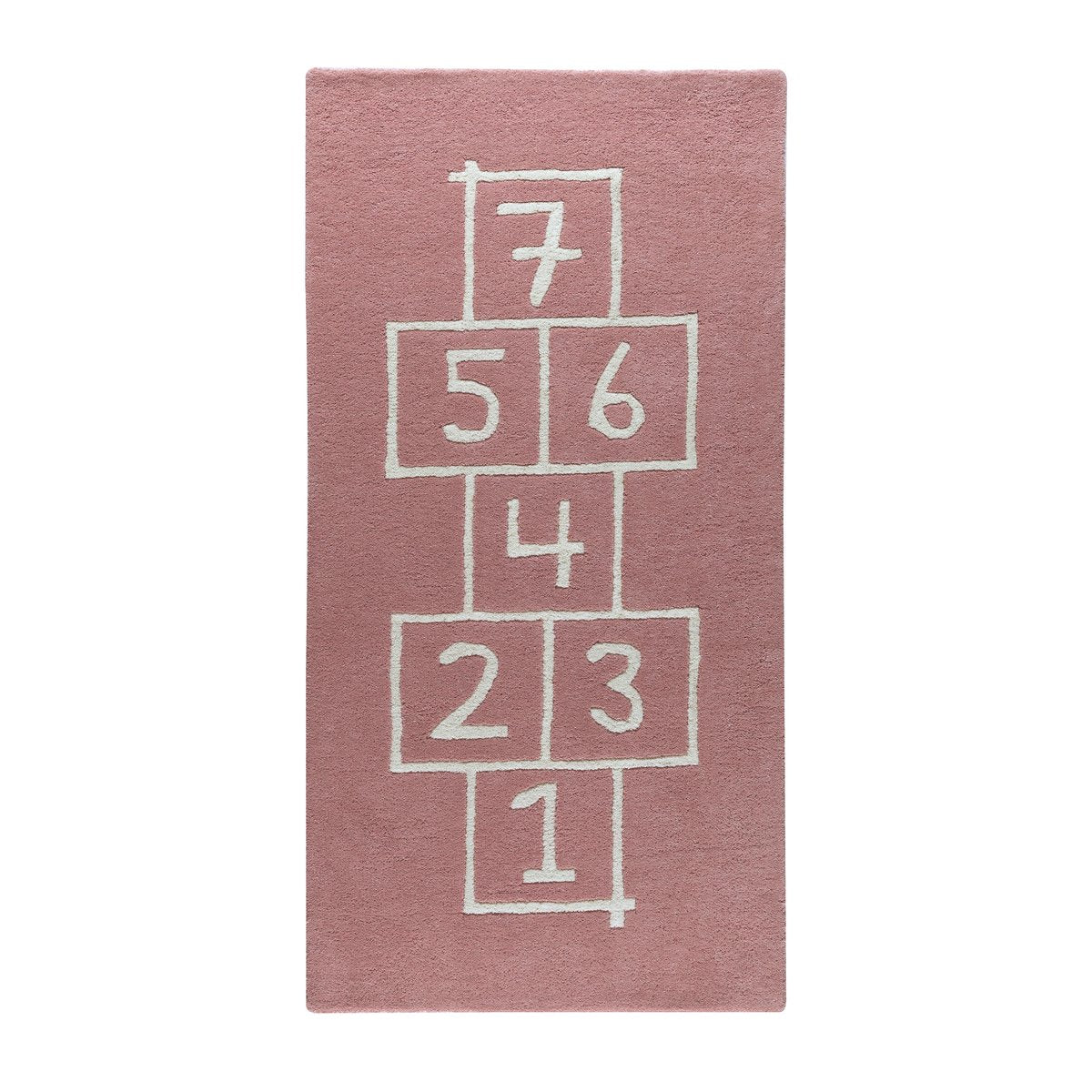 Kateha Hopscotch Kinderteppich Rosa