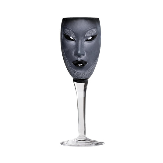 Målerås Glasbruk Electra wine glass black