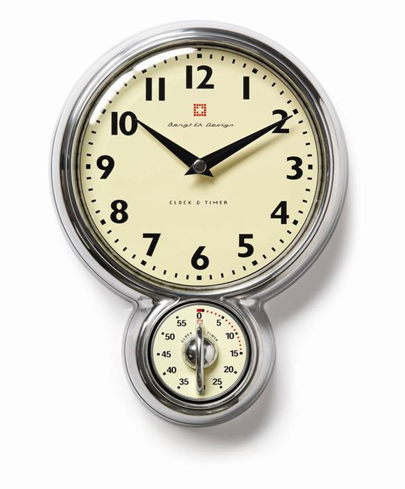 Bengt Ek Design Bengt Ek wall clock, timer aluminium