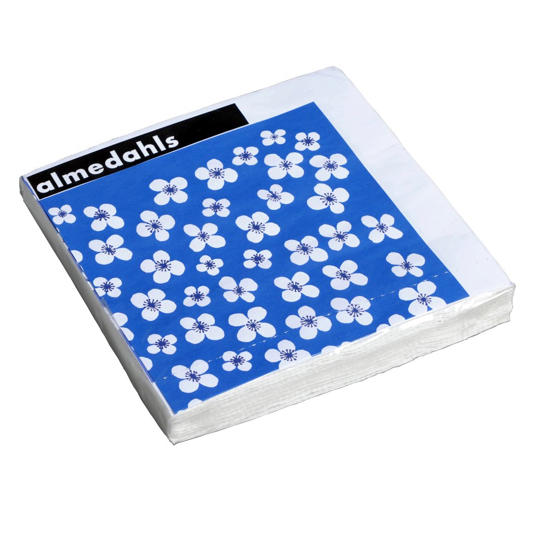 Almedahls Belle Amie paper napkin blue 20-pack blue