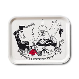 Opto Design Papa Reading Moomin tray 27x20 cm