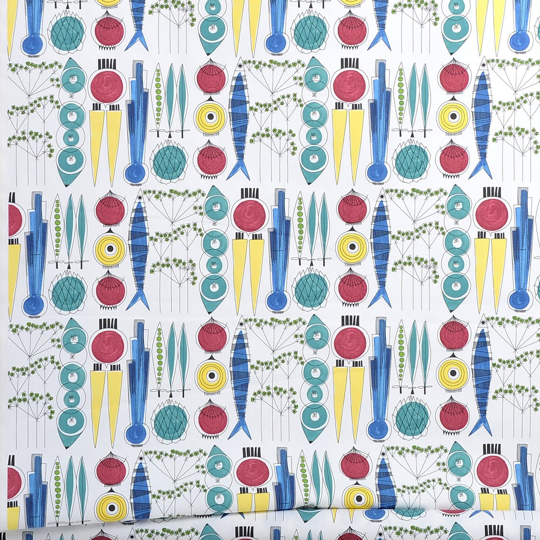 Almedahls Picknick fabric multi