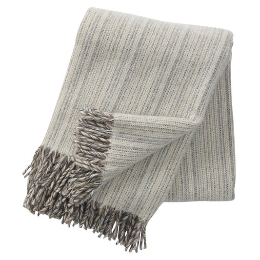 Klippan Yllefabrik Björk wool throw Nature