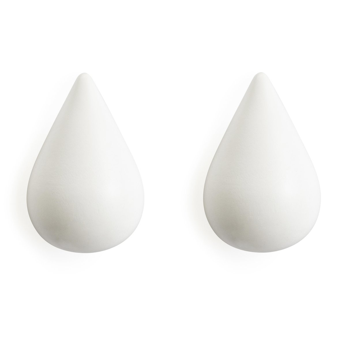 Normann Copenhagen Dropit Wandhaken 2er Pack Weiß klein