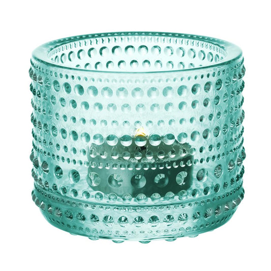 Iittala Kastehelmi candleholder water green