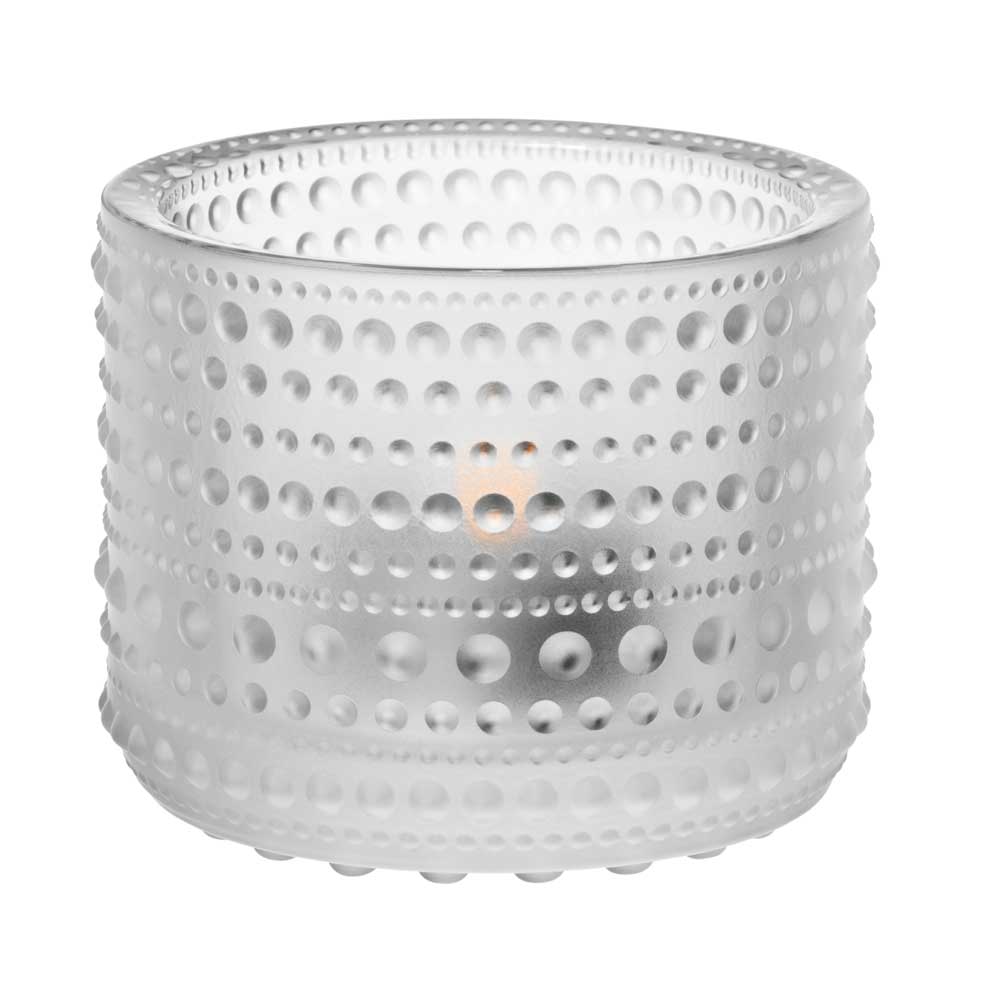 Iittala Kastehelmi candleholder frosted