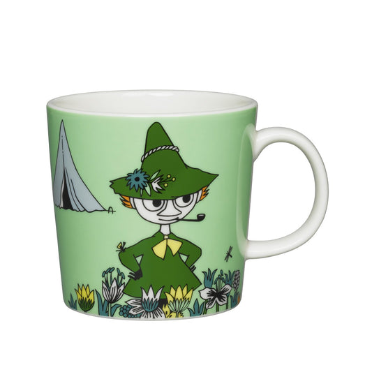 Arabia Snufkin Moomin mug green