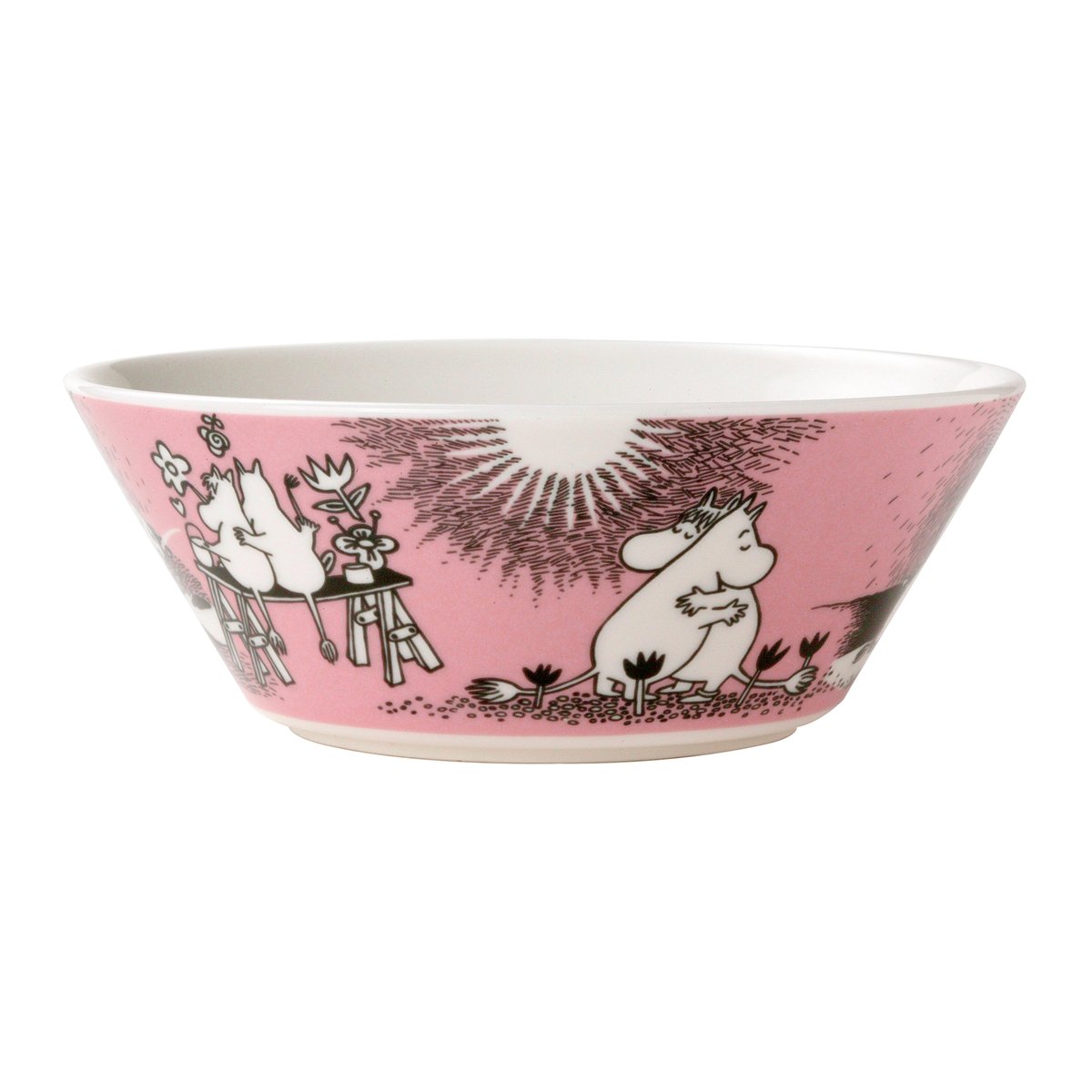 Arabia Moomin Love bowl pink