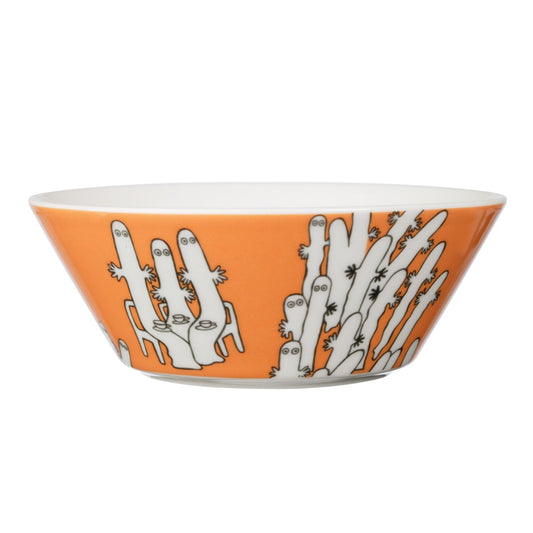 Arabia Hattifattener moomin bowl orange