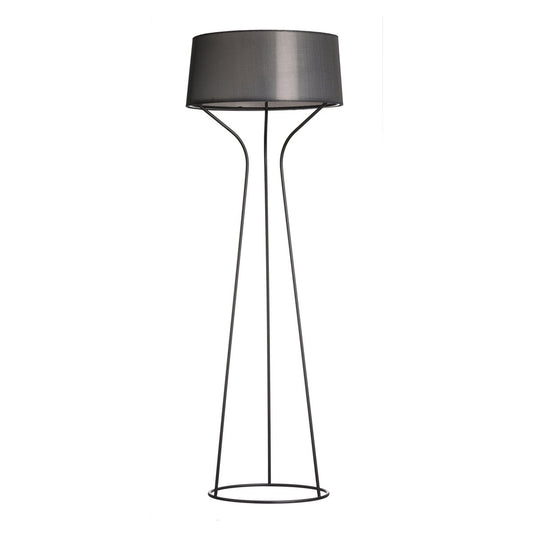 Örsjö Belysning Aria floor lamp black-lacquered, black shade