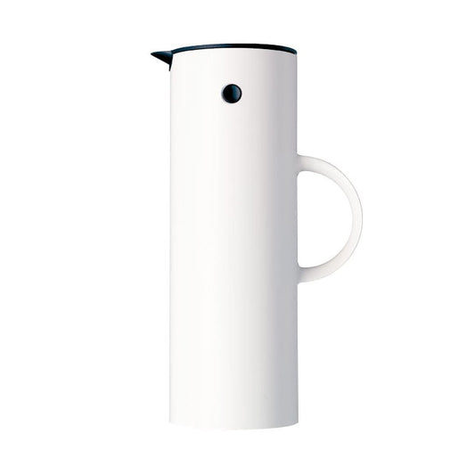 Stelton EM77 Stelton Isolierkanne 1 l Weiß hochglanz