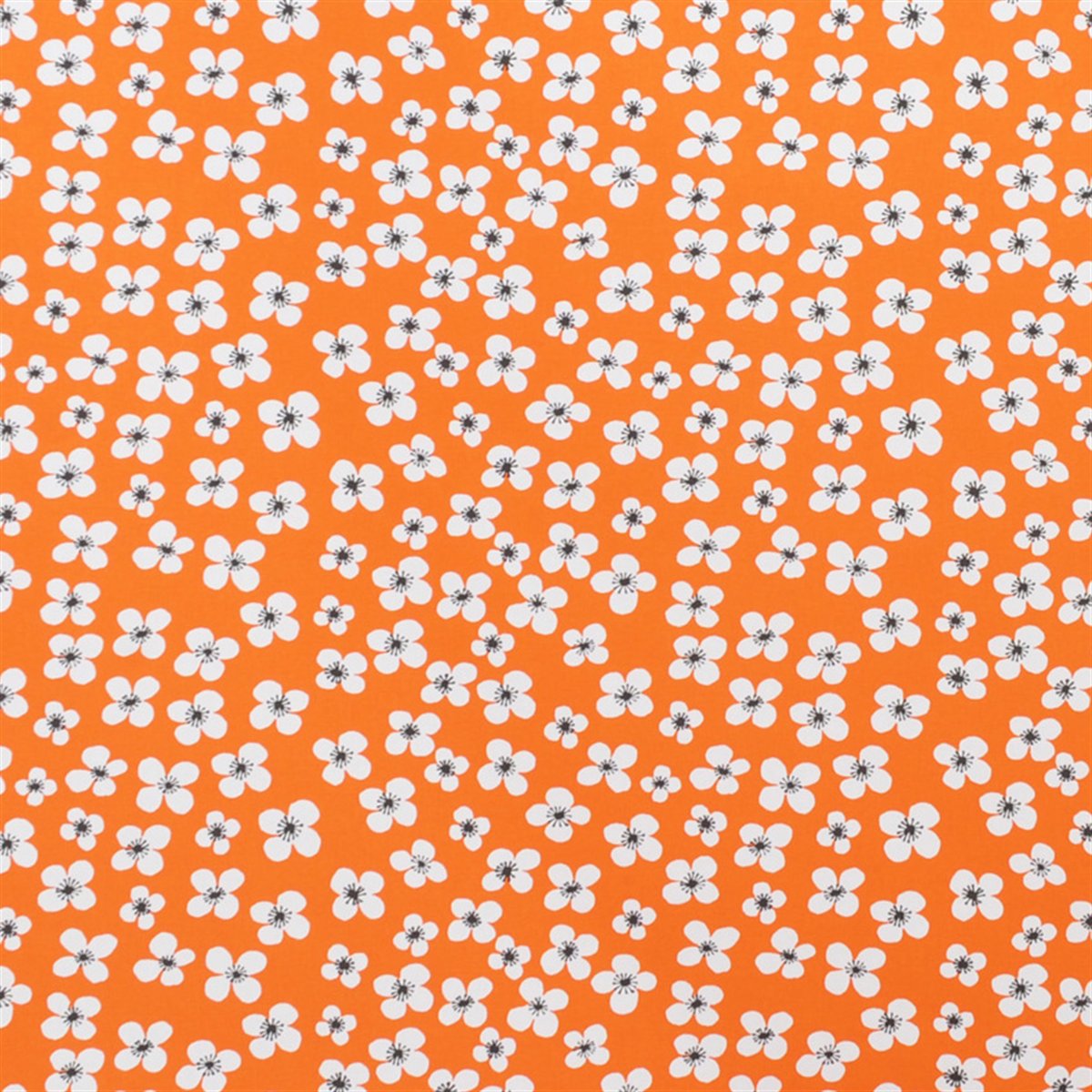 Almedahls Belle Amie fabric orange orange-white