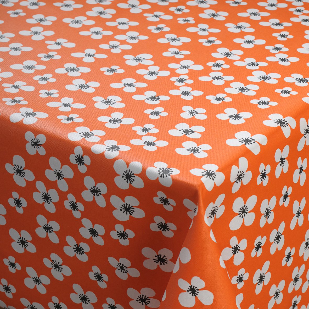 Almedahls Belle Amie oilcloth orange orange-white