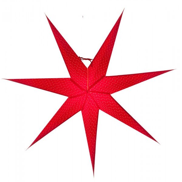 Watt & Veke Aino Christmas star slim red 80 cm