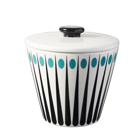 Superliving Amanda sugar bowl white-aqua