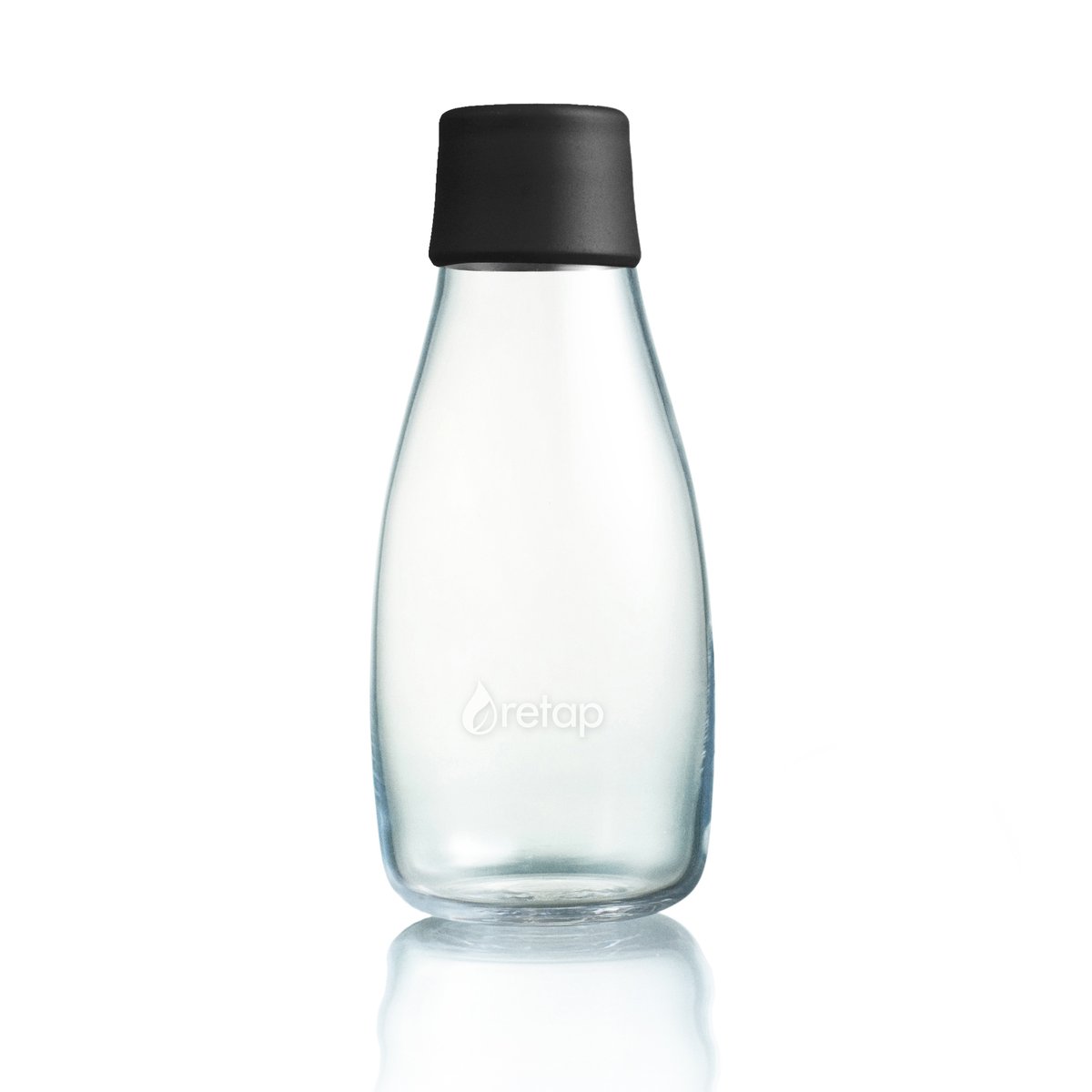 Retap Retap glass bottle 0.3 l black