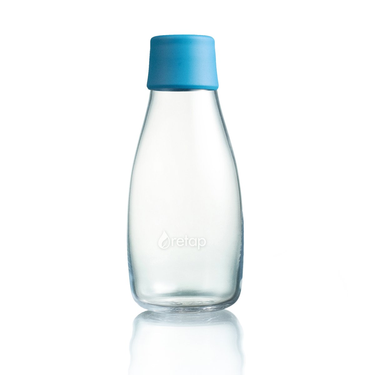 Retap Retap glass bottle 0.3 l light blue