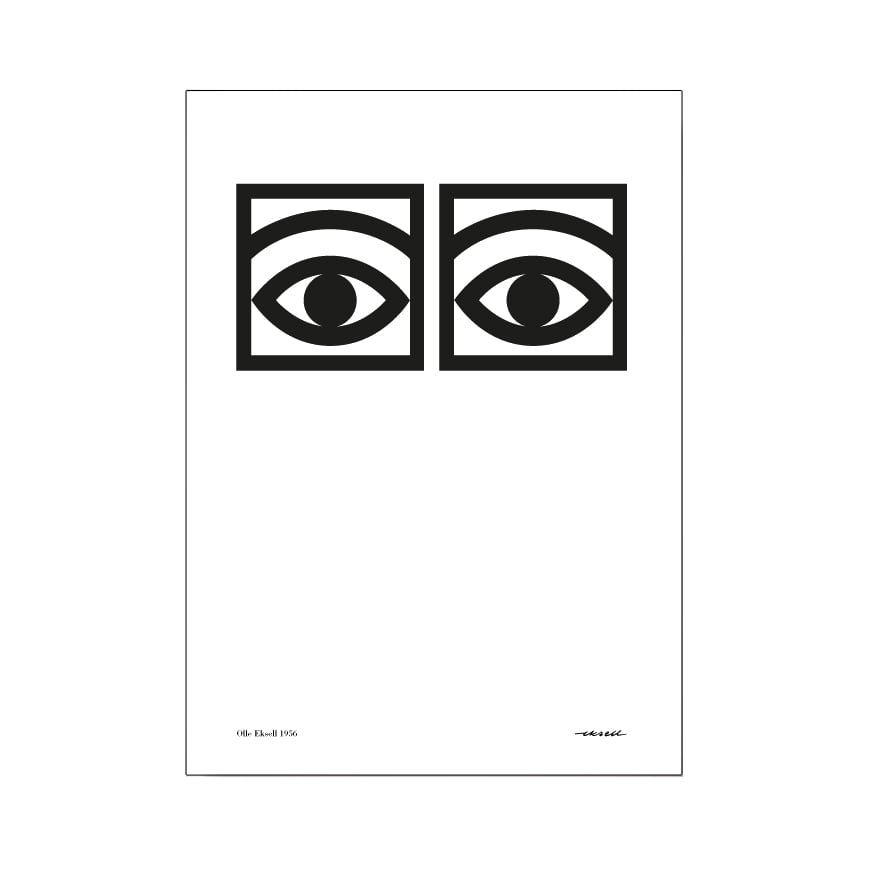 Olle Eksell Ögon one-eye poster 21x29.7 cm (A4)