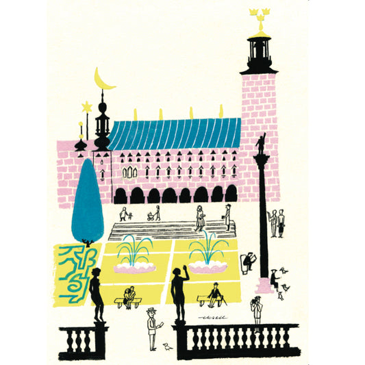 Olle Eksell Stockholm City Hall poster 50x70 cm