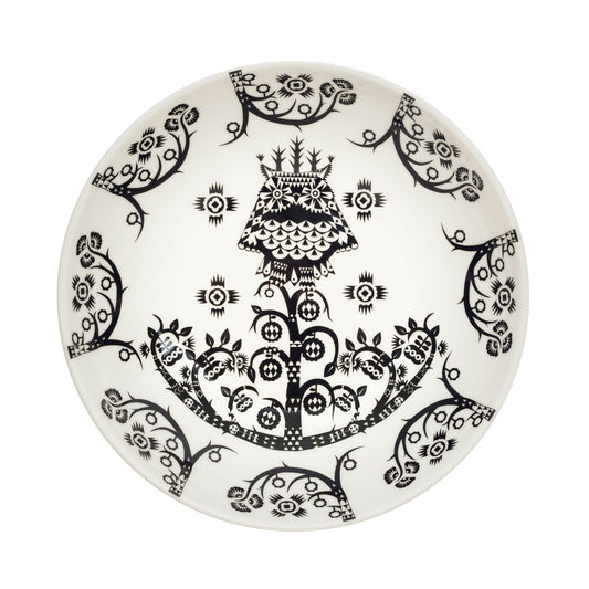 Iittala Taika deep plate 20 cm black pattern