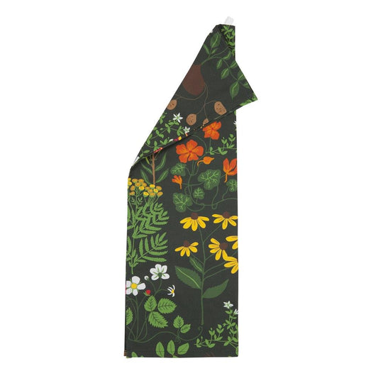 Klippan Yllefabrik Leksand kitchen towel green