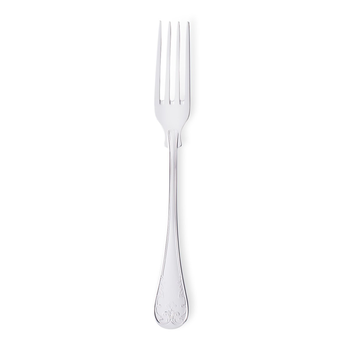 Gense Gammal Fransk table fork silver nickle 18.6 cm